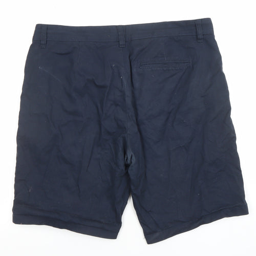 Primark Men's Blue Chino Shorts Size L 36in Regular Fit