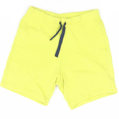 United Colors of Benetton Boys Yellow Athletic Jersey Shorts 6-8 Years