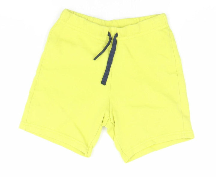 United Colors of Benetton Boys Yellow Athletic Jersey Shorts 6-8 Years