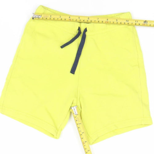 United Colors of Benetton Boys Yellow Athletic Jersey Shorts 6-8 Years