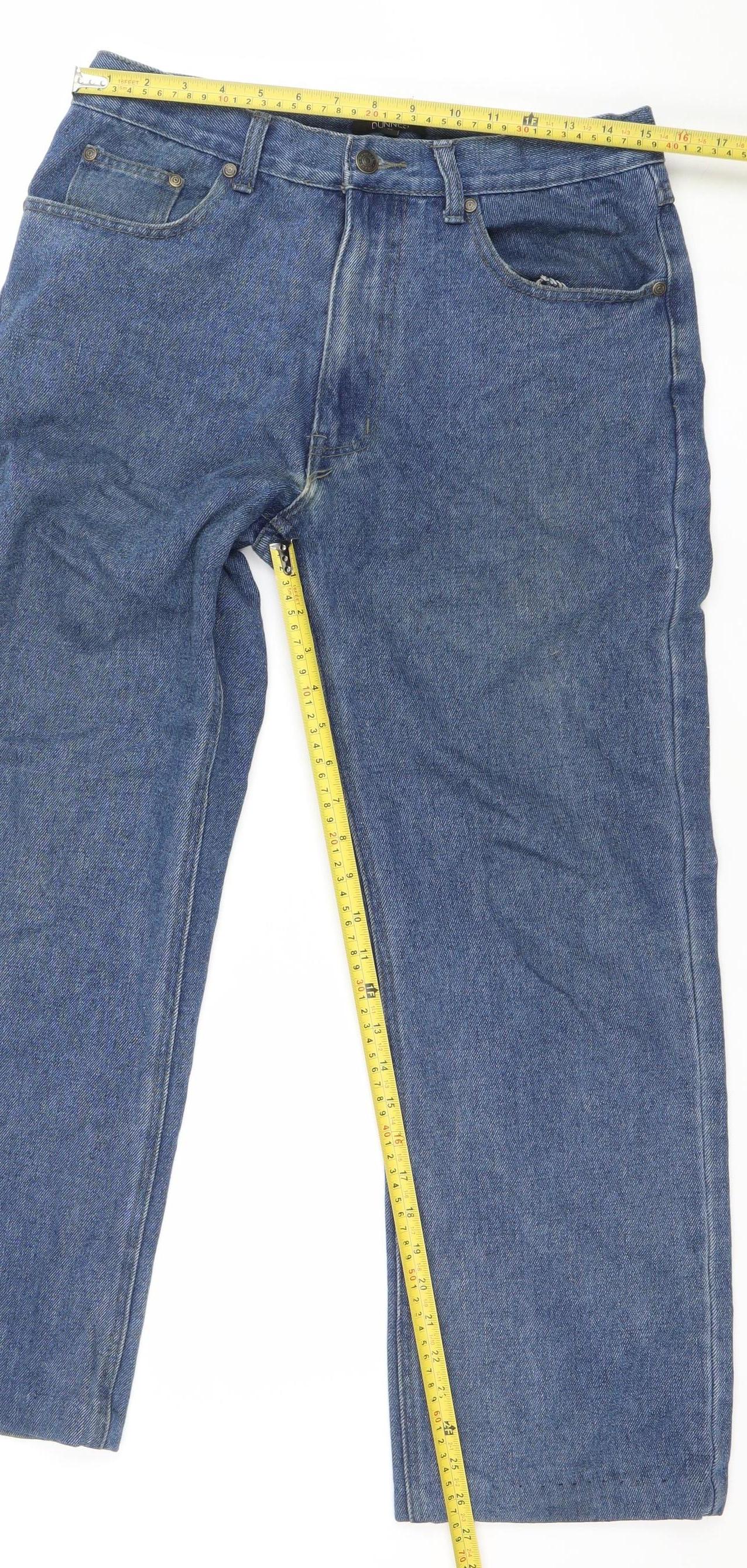 St. Bernard for Dunnes Mens Blue Straight Leg Jeans 32W 32L Cotton Denim