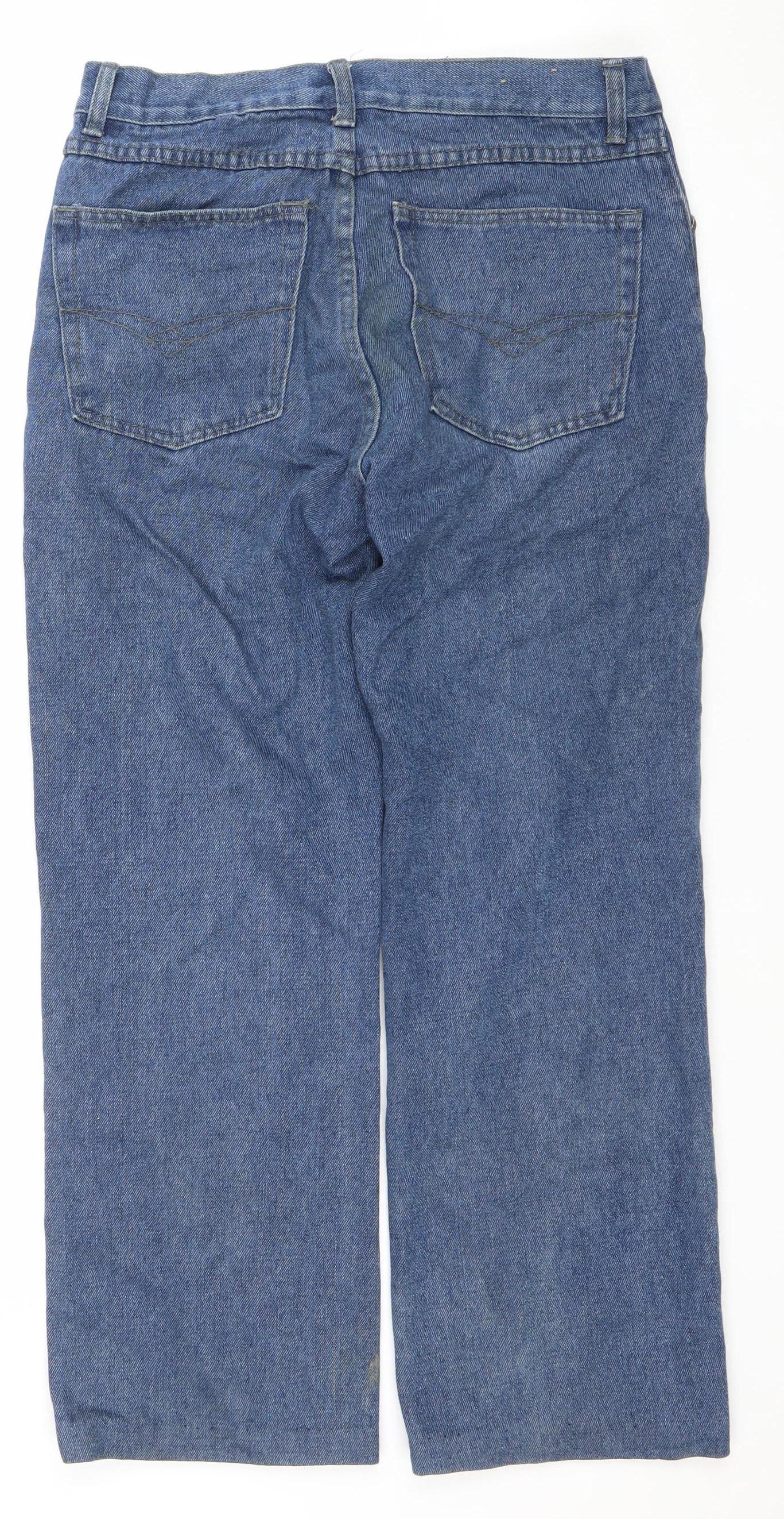 St. Bernard for Dunnes Mens Blue Straight Leg Jeans 32W 32L Cotton Denim