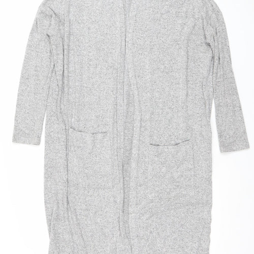 Apricot Women’s Grey Longline Knit Cardigan UK 10 Regular Fit