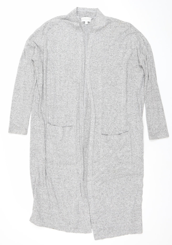 Apricot Women’s Grey Longline Knit Cardigan UK 10 Regular Fit