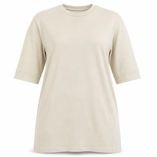 ASOS Women Beige 3/4 Sleeve Cotton Stretch T-Shirt Dress Size 14