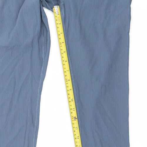 90 Degree Womens Blue S Yoga Leggings Stretch Activewear