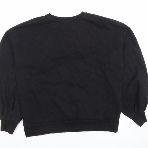 Stradivarius Women Black Size S Pullover Sweatshirt
