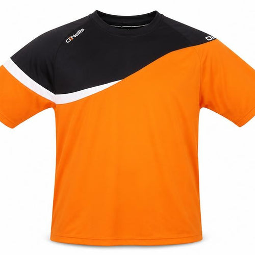 O'Neills Mens Orange Black Short Sleeve Athletic T-Shirt XL