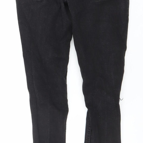 11 Degrees Men's Black Distressed Skinny Jeans W28 Denim Style