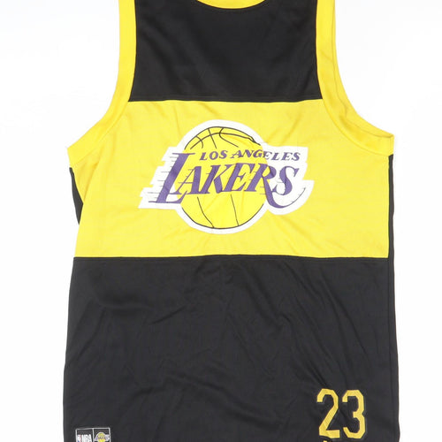 NBA Men’s Black & Yellow Los Angeles Lakers Tank Top Size S Jersey