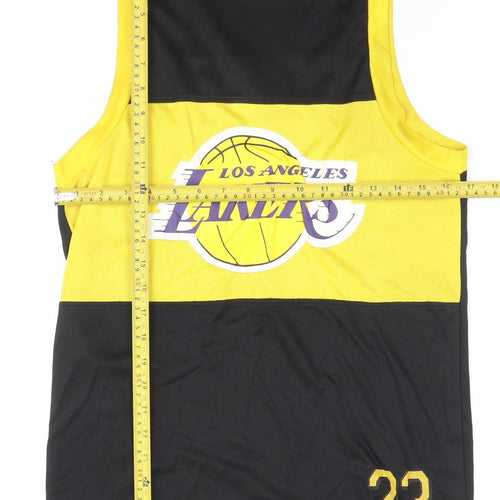 NBA Men’s Black & Yellow Los Angeles Lakers Tank Top Size S Jersey