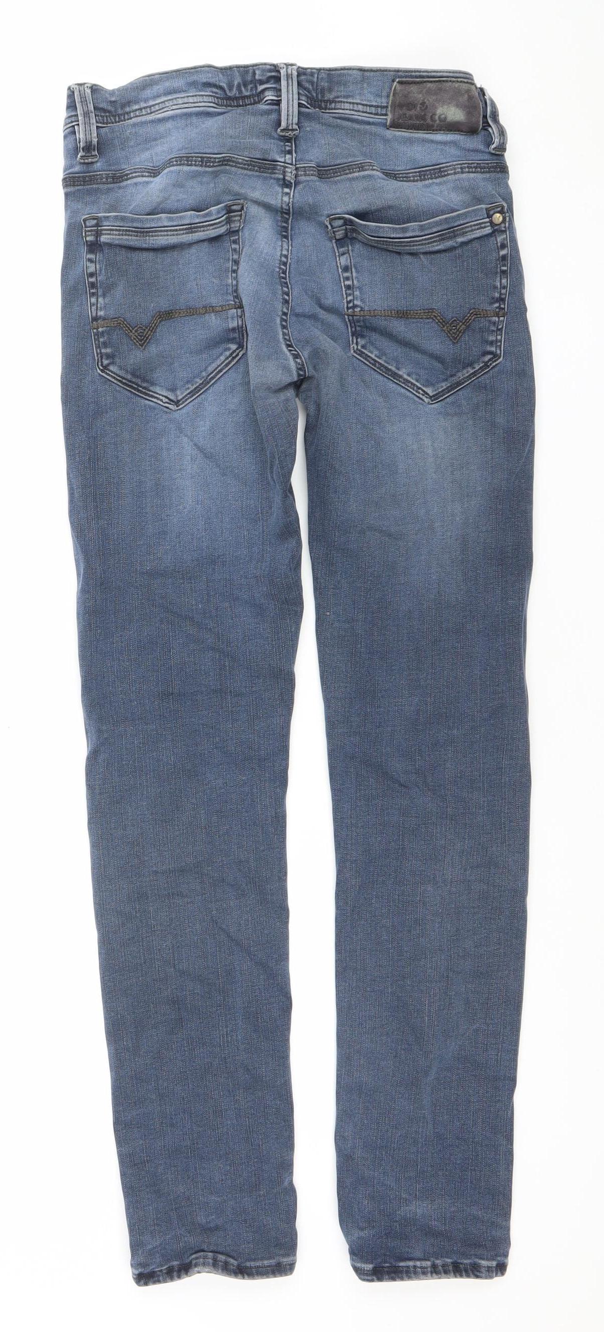 You Jeans Mens Blue 30S Slim Straight Denim Jeans