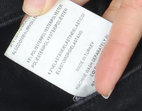 Pré London Men's Black Slim Jeans 30R Cotton Blend Straight Fit