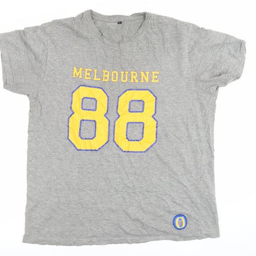Men’s Grey Melbourne 88 Graphic Beer T-Shirt Size L