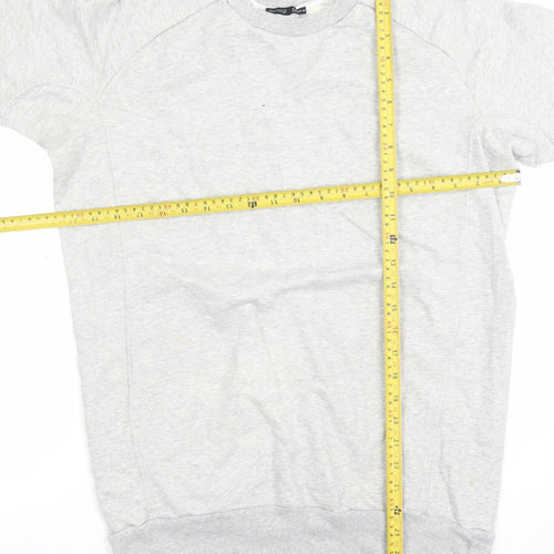 ZARA Women Grey Long Sleeve Pullover Sweatshirt Size 8