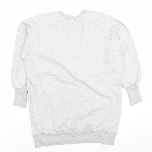 ZARA Women Grey Long Sleeve Pullover Sweatshirt Size 8