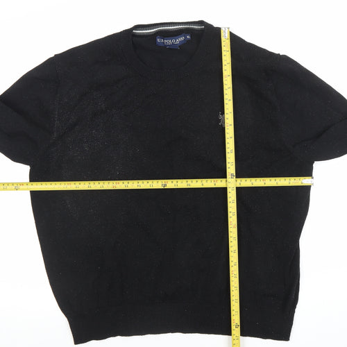 U.S. Polo Assn. Men's Black XL Crew Neck Pullover Jumper