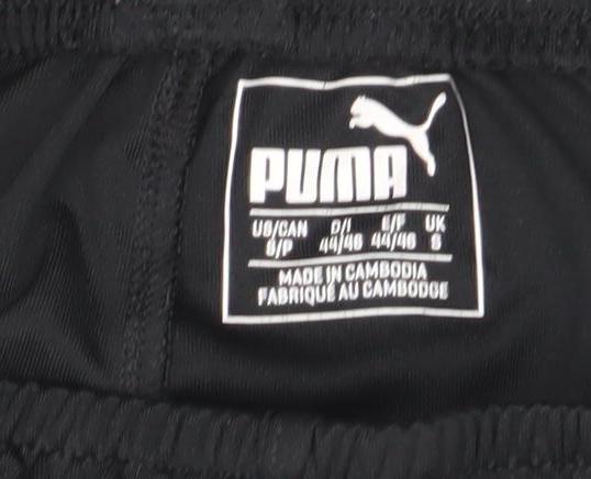 Puma Men's Black Small Athletic Activewear Shorts Elastic Waist