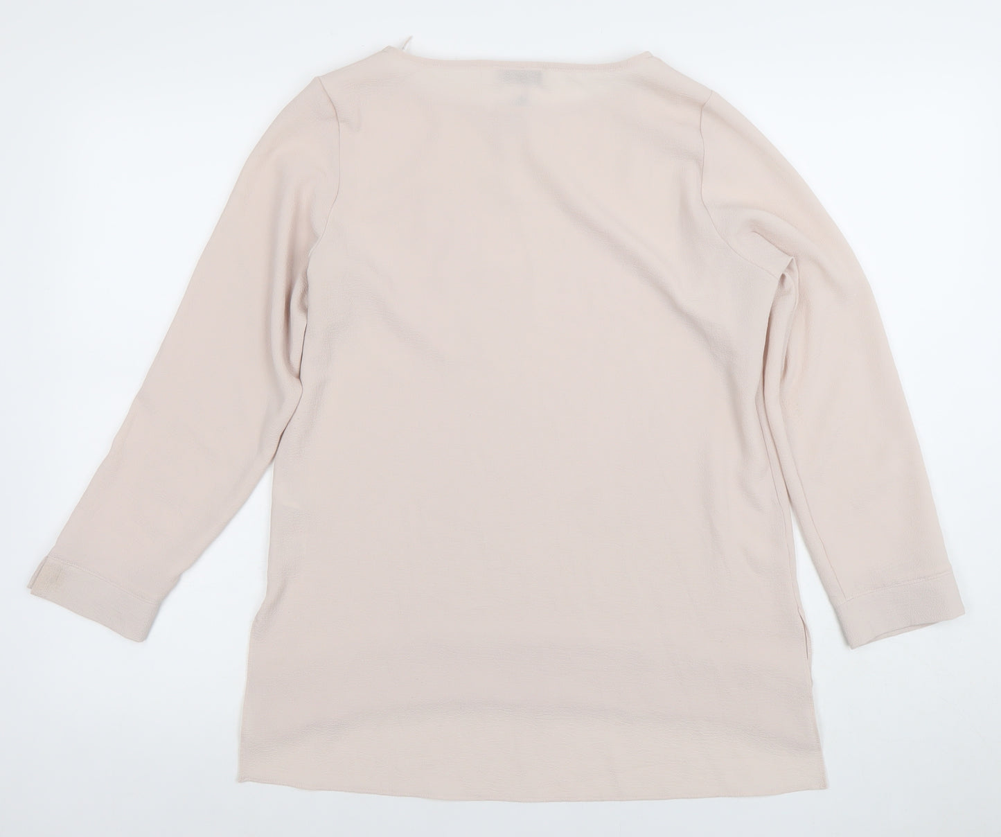 Gallery Women’s Beige Long Sleeve Basic Blouse Size S