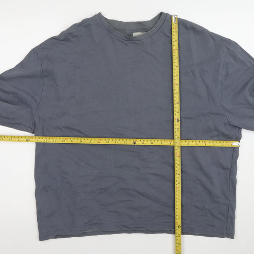 ASOS Men Blue M Crew Neck Long Sleeve Pullover Sweatshirt