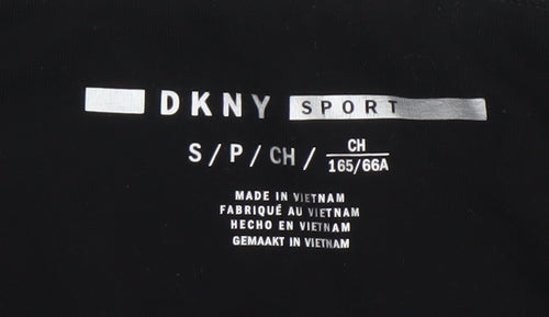 DKNY Sport Girls Black S Leggings Stretch Activewear Trousers