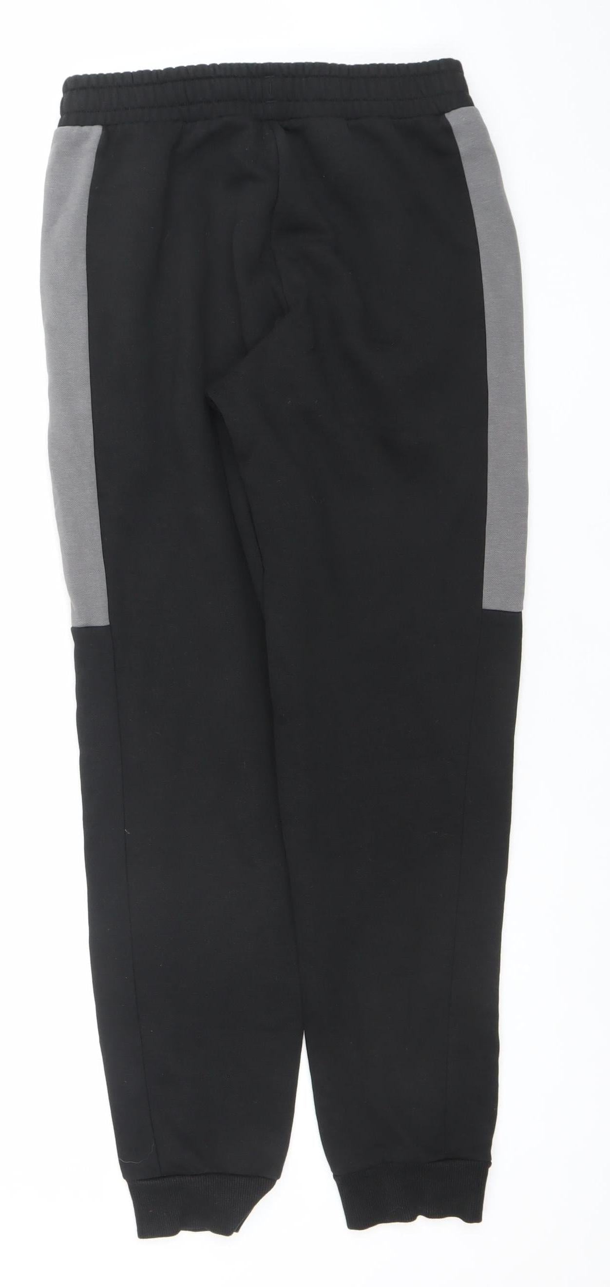 Puma Mens Black Small Jogger Tapered Sweatpants Activewear Trousers