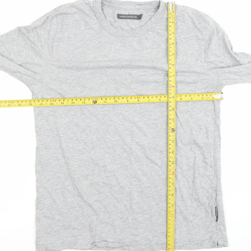 French Connection Men's Grey Long Sleeve Crew Neck T-Shirt Size M