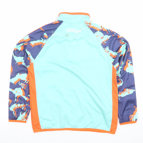 Masita Boys Blue Orange 1/4 Zip GAA Hoodie Sweatshirt Size 34