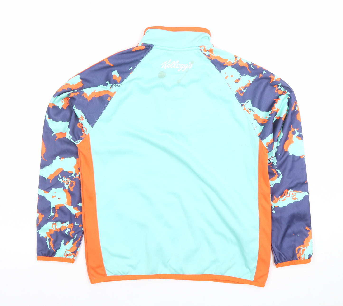 Masita Boys Blue Orange 1/4 Zip GAA Hoodie Sweatshirt Size 34