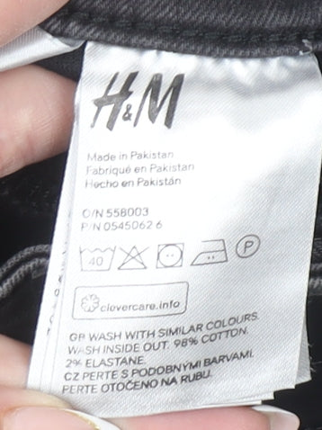 H&M Girls Grey Superstretch Skinny Jeans 13 Years Ripped Denim Casual