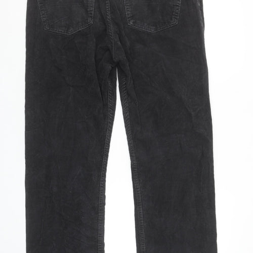 Marks and Spencer Men’s Grey Corduroy Regular Fit Trousers 36x31