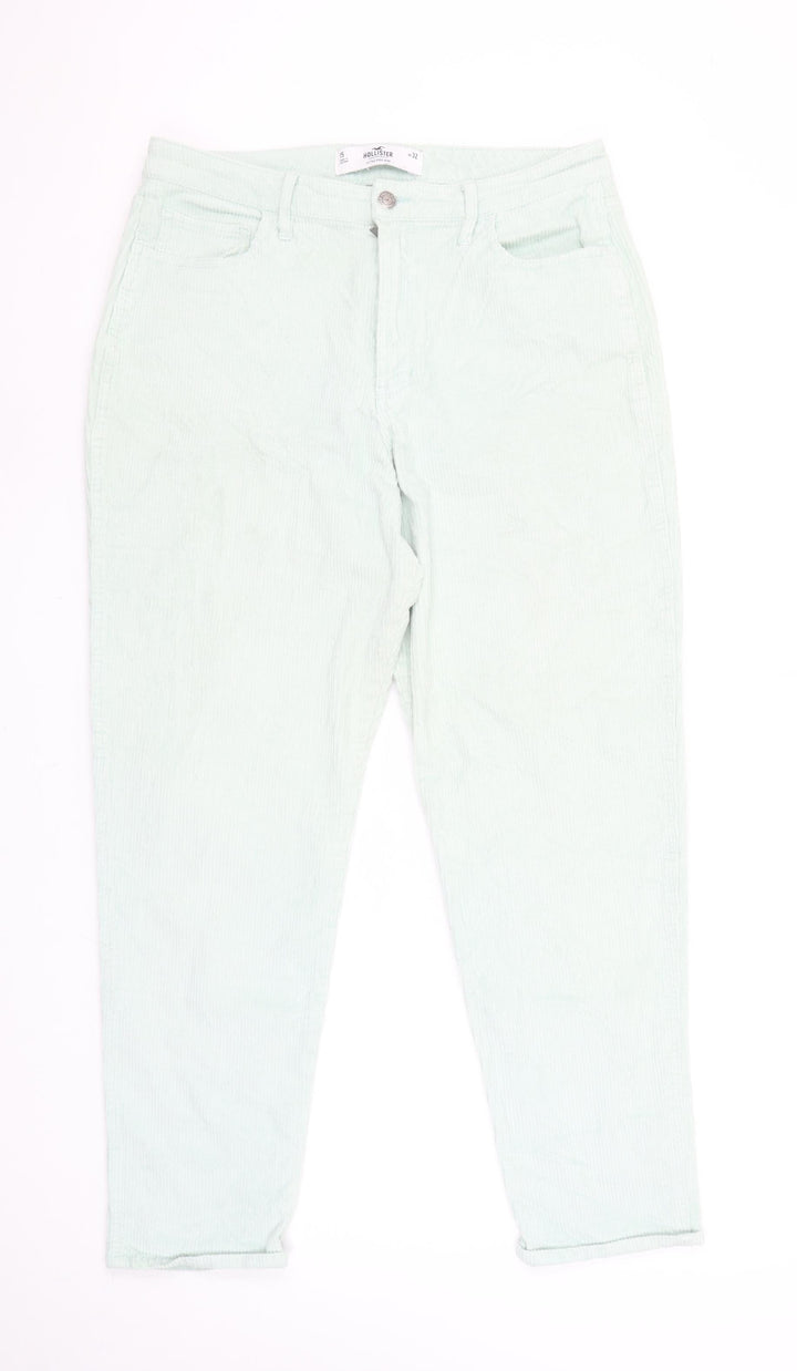 Hollister Women’s Green Corduroy Ultra High-Rise Trousers Size 15 W32