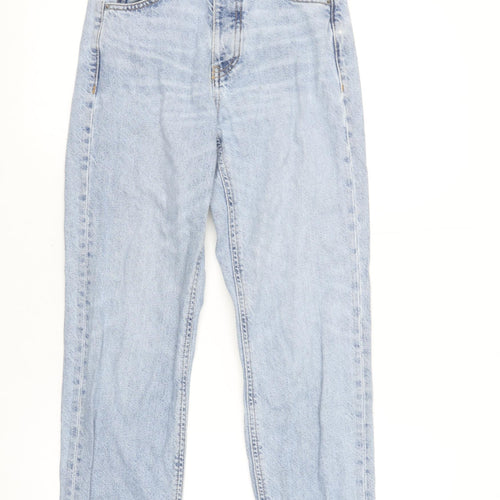 Denim Co. Women's Blue High Rise Straight Jeans Size 4