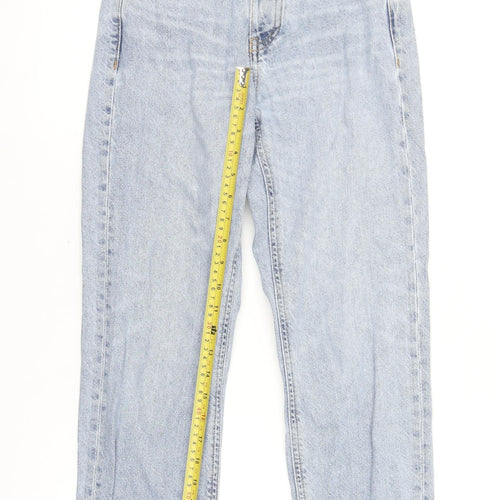 Denim Co. Women's Blue High Rise Straight Jeans Size 4