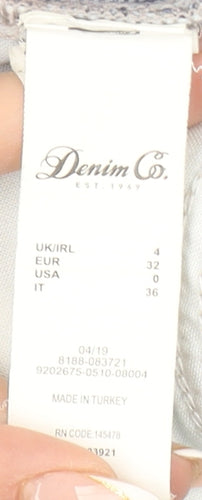 Denim Co. Women's Blue High Rise Straight Jeans Size 4