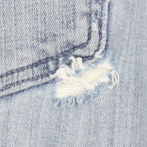 Levi's 514 Men's Blue 36x32 Straight Fit Distressed Jeans