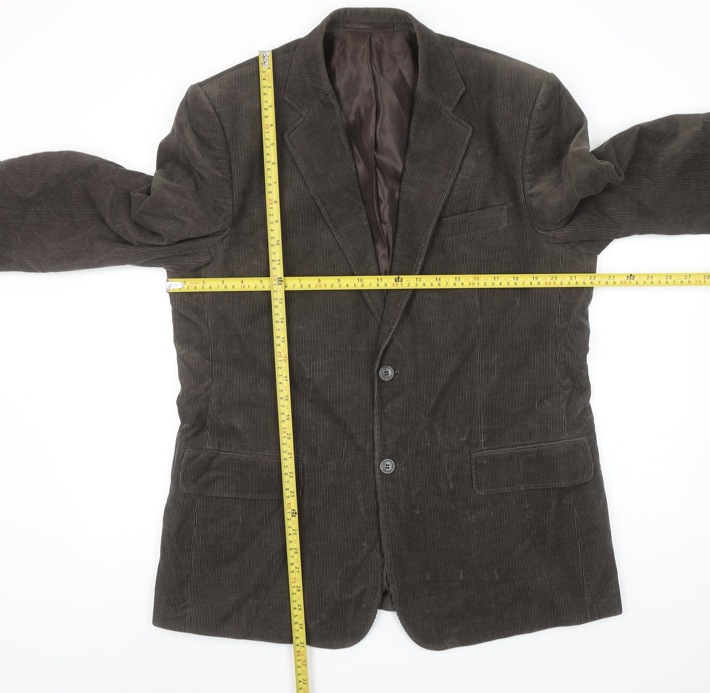 Cedarwood State Men's Brown Corduroy 42 Short Blazer Jacket
