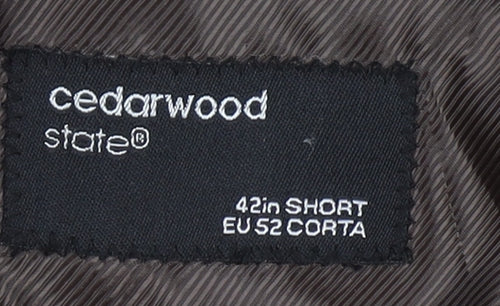 Cedarwood State Men's Brown Corduroy 42 Short Blazer Jacket