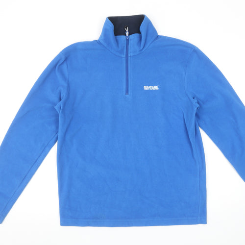 Regatta Men's Blue Fleece 1/2 Zip Pullover Sweatshirt Size M