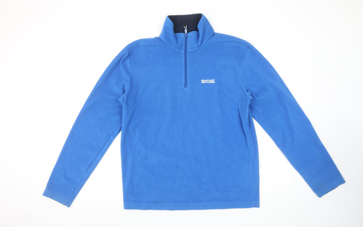 Regatta Men's Blue Fleece 1/2 Zip Pullover Sweatshirt Size M