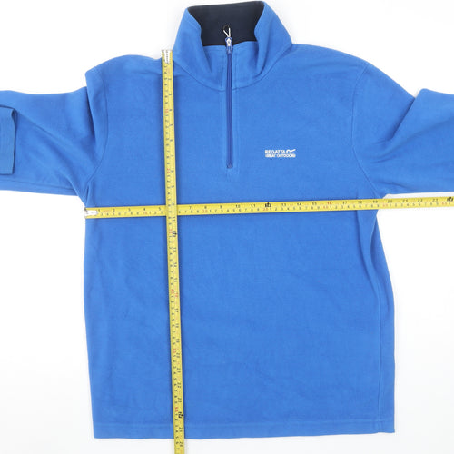 Regatta Men's Blue Fleece 1/2 Zip Pullover Sweatshirt Size M