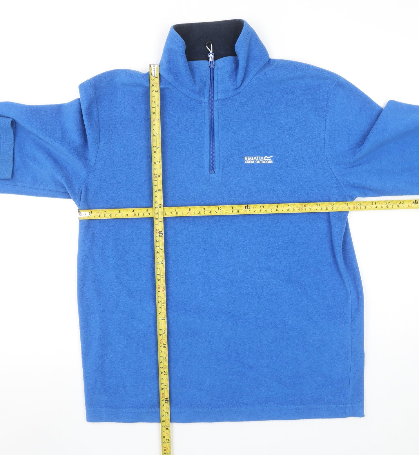 Regatta Men's Blue Fleece 1/2 Zip Pullover Sweatshirt Size M