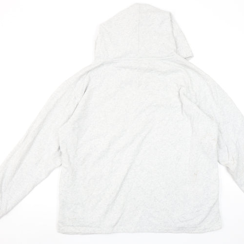 Victoria’s Secret PINK Women’s Grey Pullover Hoodie Size L Cotton Blend