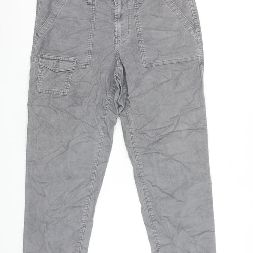 Time and Tru Women’s Grey Cargo Trousers Size 10 Cotton Blend