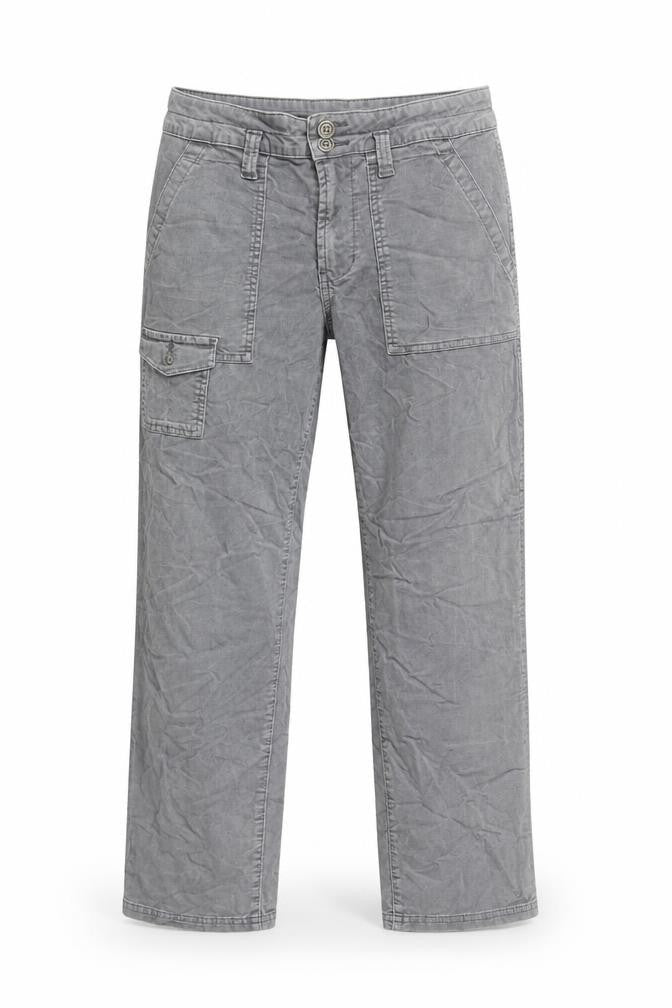 Time and Tru Women’s Grey Cargo Trousers Size 10 Cotton Blend