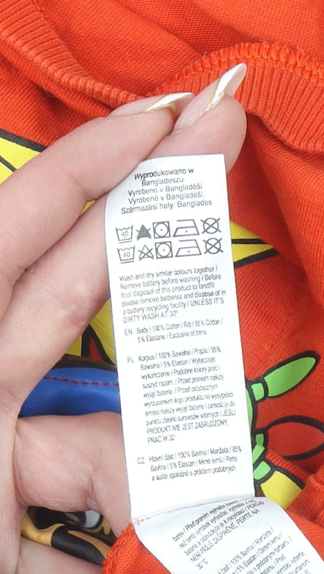 Nickelodeon Girls Orange PAW Patrol Christmas Long Sleeve T-Shirt 5-6 Years