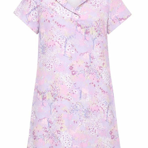 Lady Blair Women Pink Floral Collared Shift Dress Size 12