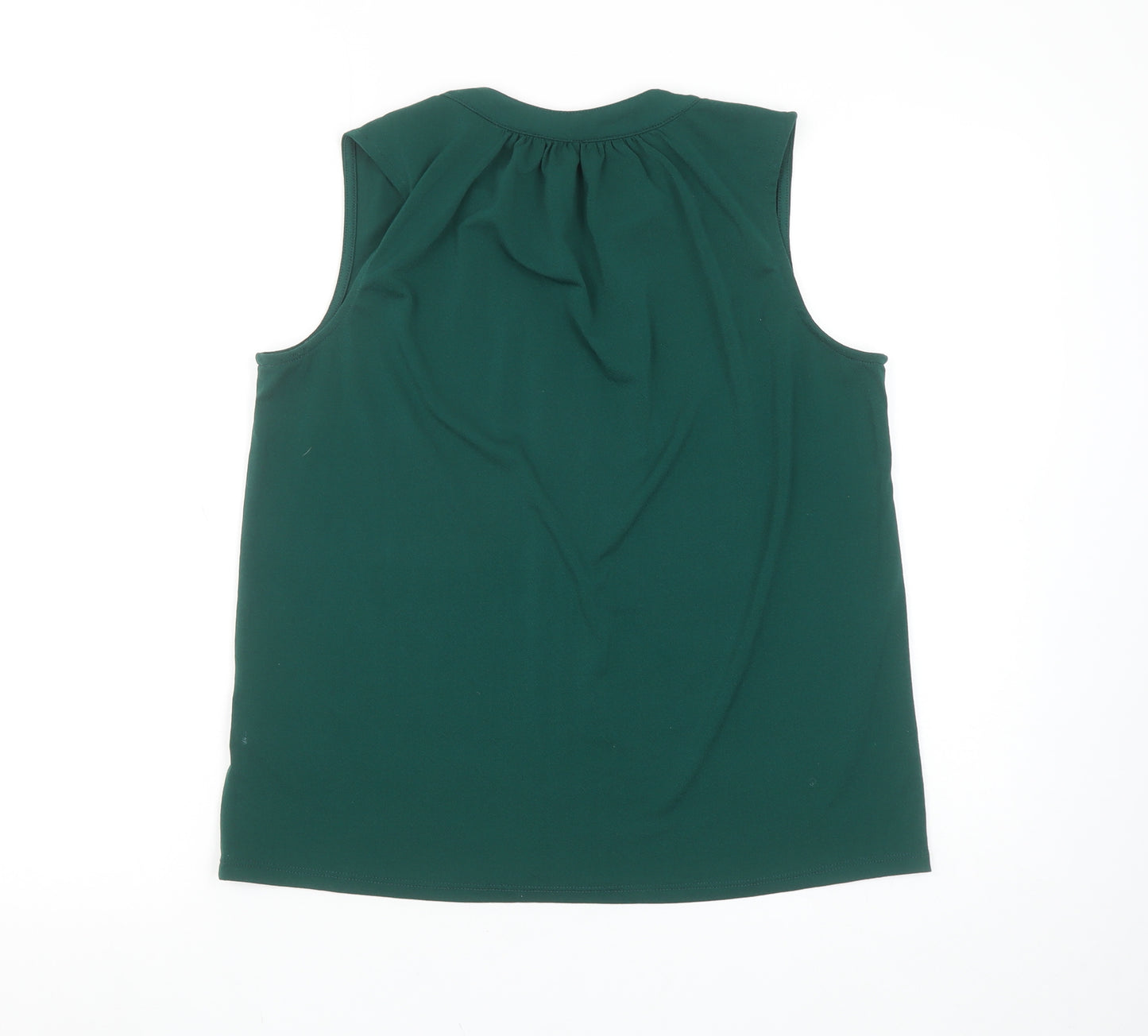 H&M Women’s Green Sleeveless V-Neck Blouse Size S