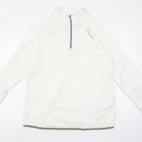Dare 2b Women's Ivory 1/2 Zip Pullover Hoodie Size 18 Polyester Blend
