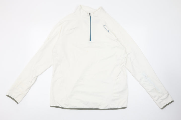 Dare 2b Women's Ivory 1/2 Zip Pullover Hoodie Size 18 Polyester Blend